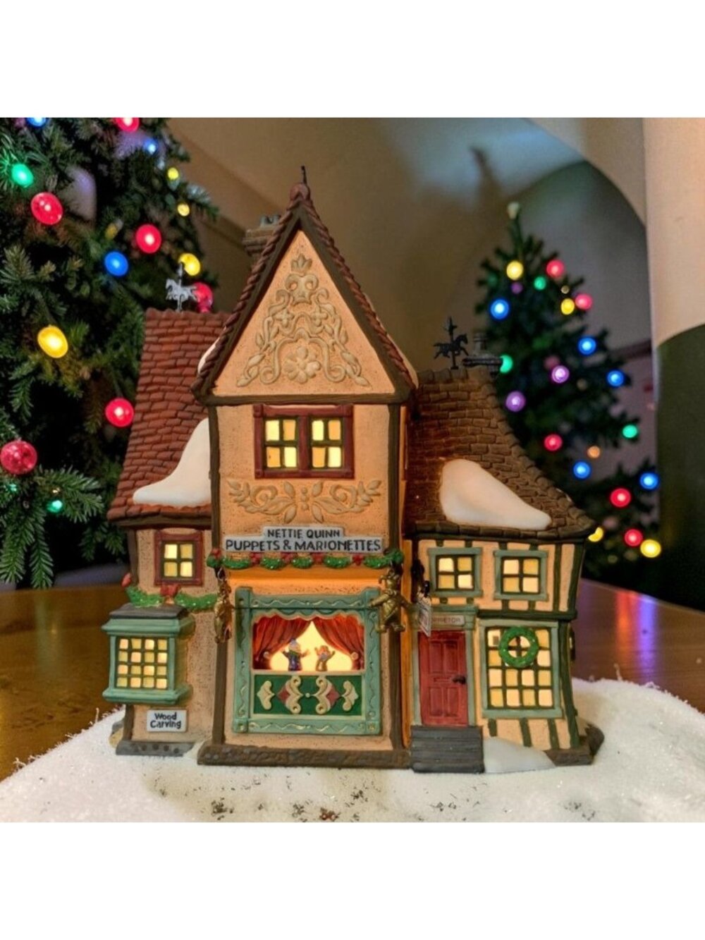 Dept 56 Nettie Quinn Puppets & Marionettes Dickens Village Lighted Building 1996